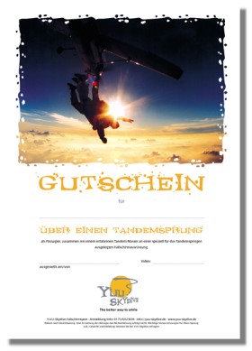 Offers Fallschirmsprung Tandem Gutschein