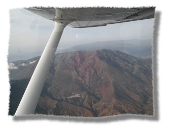 Die Ausläufern der Sierra Nevada 