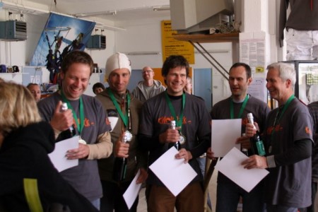 Team Wolf Pack: Markus Bartels, Ingmar Siehl, Martin Schödel, Carsten Reese, Video Gerd Demant